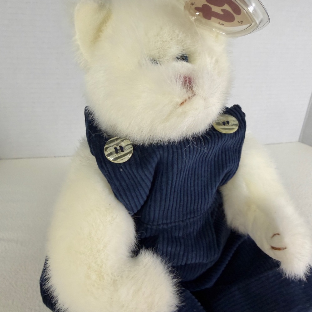 Vintage Ty Attic Treasures Ivory‎ Teddy Bear (Style 6062) ~9” - Picture 2 of 8